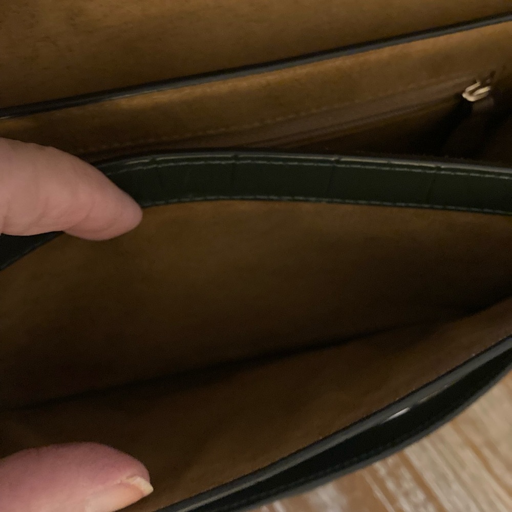 Coach deep green  Crocodile-Embossed crossbody bag “Morgan” - Picture 9 of 15